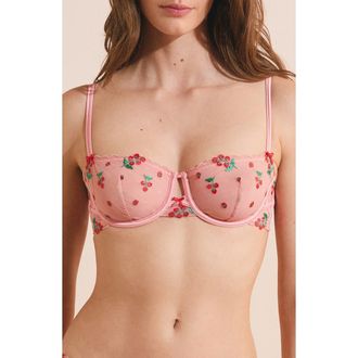 Etam Tomato Love Underwire Bra in Multicolore at Nordstrom, Size 36C