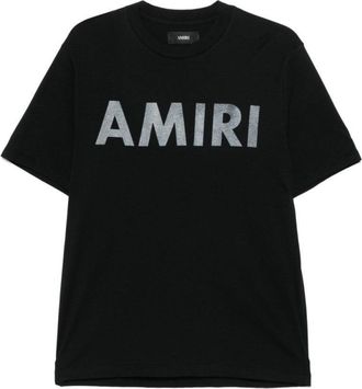 Amiri Bold Graphic Print Black Crew Neck T-Shirt