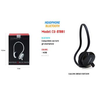 Trade Shop Trade Shop - Auricular Bluetooth Inal&aacute;mbrico Con Banda Para El Cuello Y Micr&oacute;fono Manos Libres Maxtech Cu-bt001
