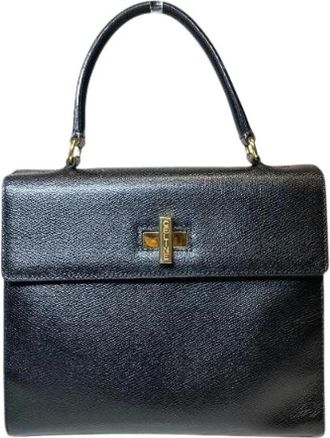 Celine Pre-owned Handbags, female, Black, Size: ONE SIZE Pre-owned Leather Handbag