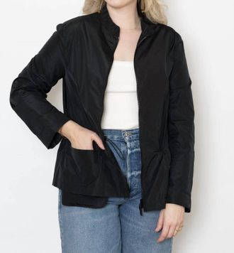 Peter O. Mahler Classic Windbreaker Jacket In Black