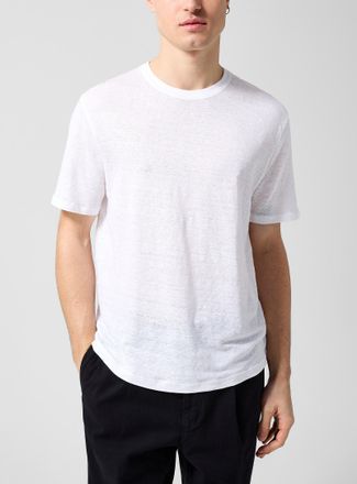 Officine G&eacute;n&eacute;rale Mens Sheer pure linen T-shirt