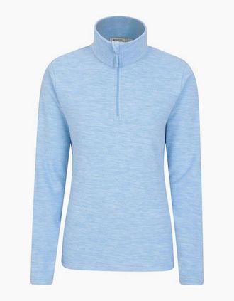 Mountain Warehouse Womens Mountain Warehouse Womens/Ladies Snowdon Melange Fleece Top - Blue - Size: 18