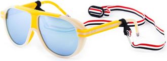 Thom Browne Injection Aviator Zonnebril - unisex - Accessoires - Geel - Maat: 59 MM