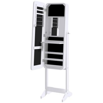 HOMCOM Armadio Portagioie Portagioielli Con Illuminazione Led E Specchio - Homcom