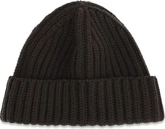 Prada PR1HC3902DZLF0003BB Wool Ribbed Beanie - Black
