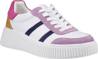 Hush Puppies Holly Suède Vrouwelijke Meerkleurige Sneakers