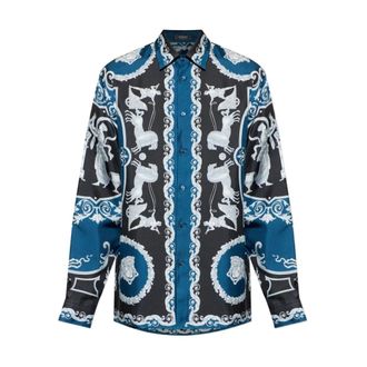 Versace Casual Shirts, male, Multicolor, Size: XL Versace Shirts