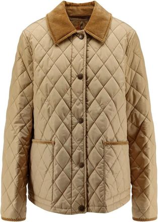 Burberry Jassen, Dames, Beige, S, Nylon, Stijlvolle Jassen Dorset C