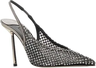 Le Silla Womens Gilda Heel Silver Fabric