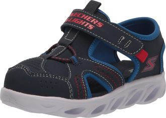 Skechers Kids Boys 401680N Sneaker, Navy Blue, 5 Toddler
