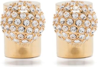 Jacquemus Golden crystal Perlina earrings
