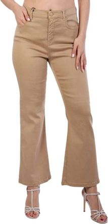 Marella Wijde broeken - Dames - Wijde Broeken - Beige - 3XL - Broeken