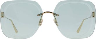Dior ULTRADIOR SU Green Square Ladies Sunglasses CD40031U 10N 65
