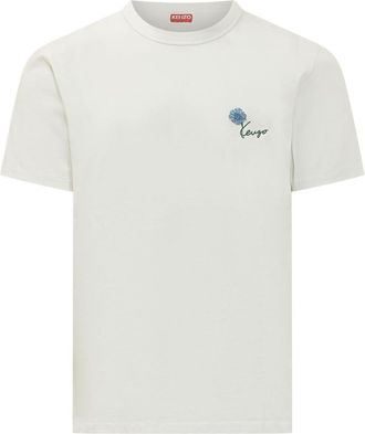 Kenzo White Crew Neck Logo T-Shirt