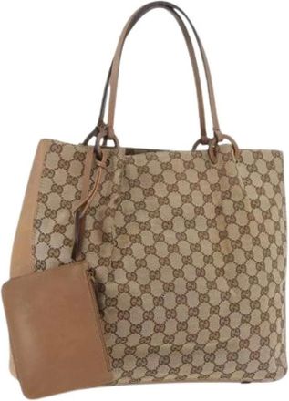 Gucci Pre-owned Tote Bags, female, Beige, Size: ONE SIZE Pre-owned Vintage Tote Bag