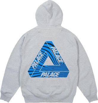 Palace Tri-Vortex Hoodie Grey Marl P31HD005