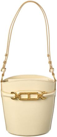 Tom Ford Logo Small Leather Bucket Bag