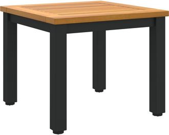 vidaXL Mesas de exterior Natural y negro 45 x 45 x 38 cm Vidaxl