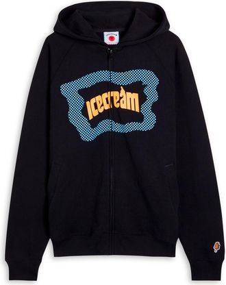Ice Cream Ice Cream Block Logo Hooded Cotton Sweatshirt - Black - XL