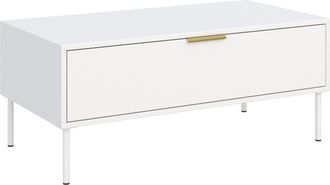Selsey Selsey Vena - Mesa De Centro Con Caj&oacute;n - Blanco - 100x50 Cm
