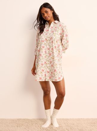 Lauren Ralph Lauren Womens Night garden lightweight nightgown