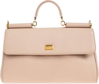 Dolce & Gabbana Dames, Tassen, Beige, Maat: ONE Size Leer