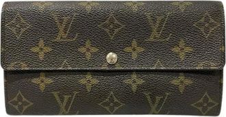 Louis Vuitton Pre-owned Wallets, male, Brown, Size: ONE SIZE Pre-owned Monogram Long Wallet