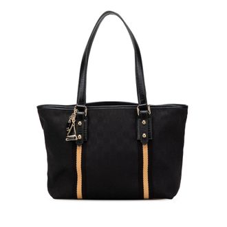 Gucci Pre-owned Womens Tote Bag - Black Textile - One Size