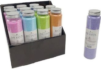 Trade Shop Trade Shop Traesio - Set 12 Pezzi Barattolo Con Sabbia Colorata Decorativa Decorazione Casa 133667