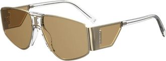 Givenchy Stijlvolle Zonnebril - Dames - Zonnebrillen - Geel - 59 MM - Accessoires
