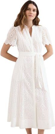 Phase Eight Aletta Midi Dress in White at Nordstrom, Size 12