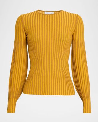 Gabriela Hearst Thalassa Striped Crewneck Sweater