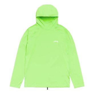 St&uuml;ssy Hooded Rash Guard Lime 1140394-LIME