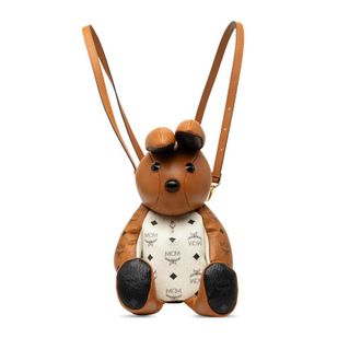 MCM Pre-owned MCM Calfskin and Visetos Coated Canvas Rabbit Zoo Doll Backpack Ladies L0IM90AASCEXC5CS