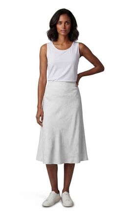 Lords of Harlech Paisley Explosion Womens Midi Skirt in Paisley Explosion Ivory at Nordstrom, Size 12