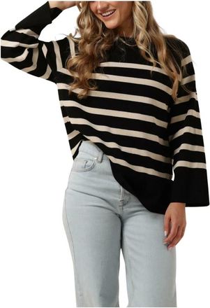 Object Objester Ls Knit Top - Dames - Ronde hals truien - Veelkleurig - XS - Truien & Vesten
