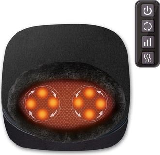 OEM Masajeador De Pies Shiatsu 2 En 1 Con Calor Y Coj&iacute;n Masajeador De Espalda, Calentador De Pies Y Alivio Del Dolor De Pies, Regalo De Navidad Para Hombr