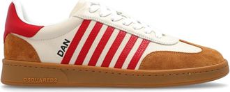 Dsquared2 Sportschoenen Boxer - Heren - Sneakers - Beige - 42 EU - Leer - Schoenen