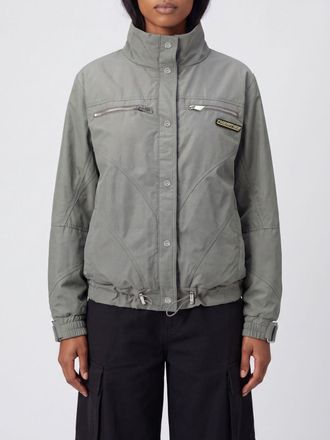 The Attico Bomber corto in misto cotone relaxed fit con collo alto