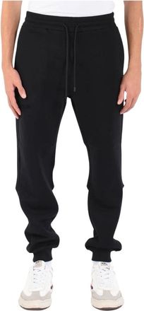 Dondup Sweatpants, male, Black, XL, Cotton Jogger Joggers with Logo Print