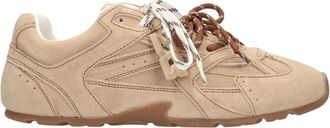 Nokwol Schoenen, Dames, Beige, 38 EU, Wol, Atlas Lage Sneaker