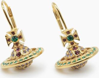 Vivienne Westwood Womens KIKA ORB EARRINGS - Gold - Size: OS