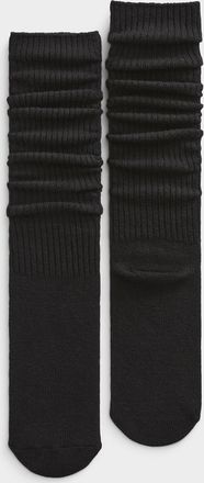 Simons Womens Ribbed wool-blend Knee-High Socks