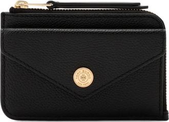 Tory Burch Portemonnee met monogram en rits - Zwart