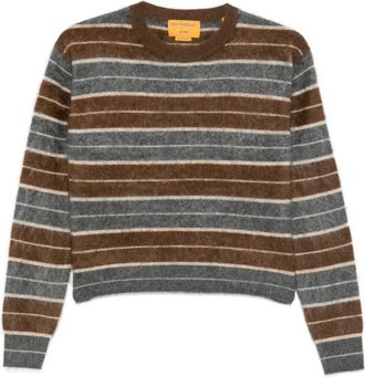 Guest In Residence Gestreepte trui - Grijs