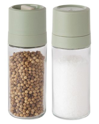 Berghoff Berghoff Leo Balance Glass 2Pc Covered Grinder & Shaker Set