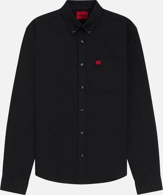 HUGO BOSS Mens HUGO Evito Shirt 004 Black - Size: 44/Regular