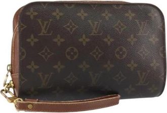 Louis Vuitton Pre-owned Canvas Clutch - Dames - Vintage Clutch - Bruin - ONE Size - Vintage