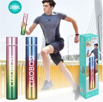 Trade Shop Trade Shop - Bottiglia Borraccia Termica Acciaio Thermos 280ml Porta Vivande Colorato Tx-8260